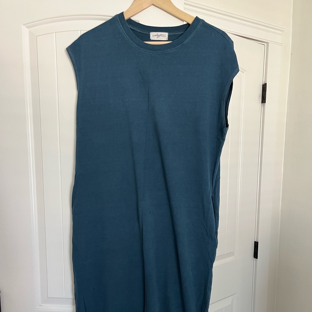 Carly Jean Los Angeles cotton blue t-shirt dress